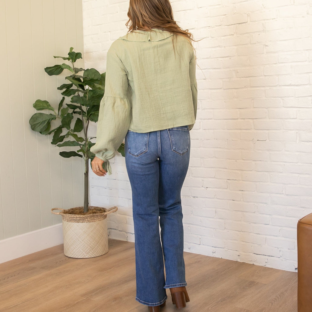 KanCan Mid Rise Wide Flare Petite Jeans