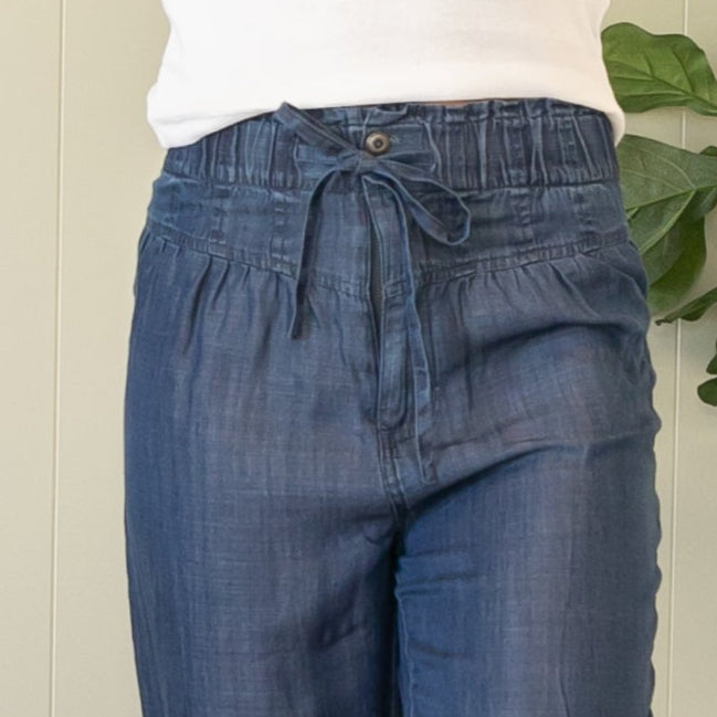 KanCan Ultra High Rise Paperbag Wide Leg Jeans