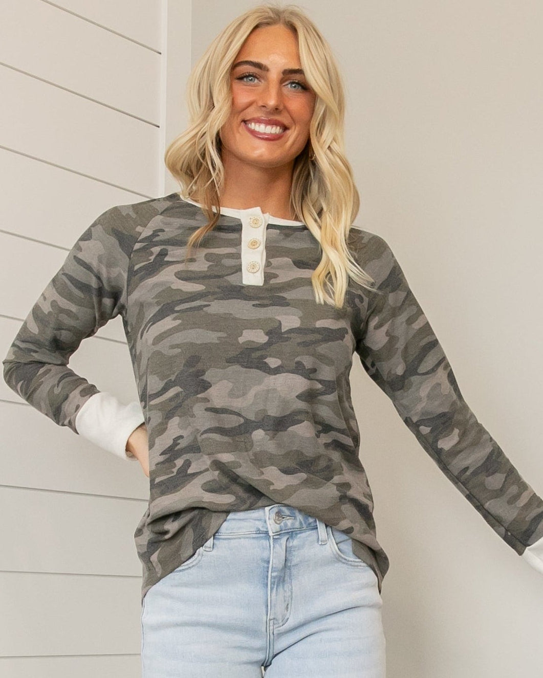 Rory Camo Top - Green