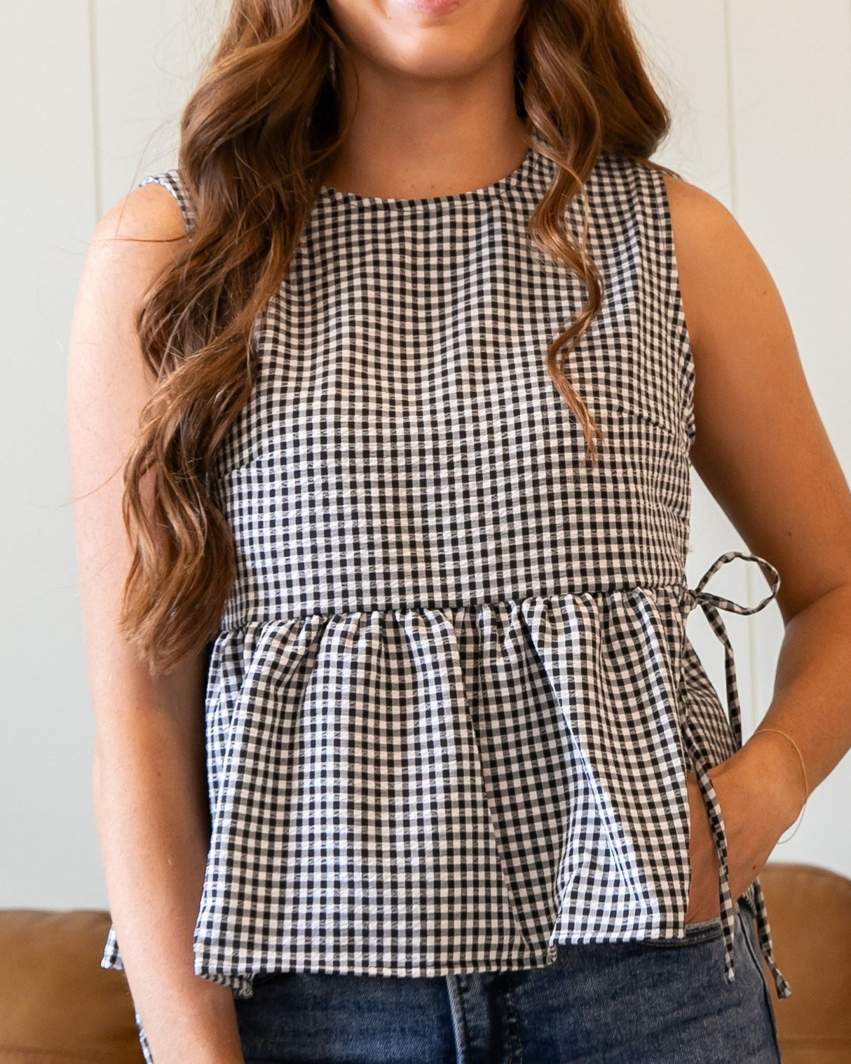 Rebecca Gingham Top