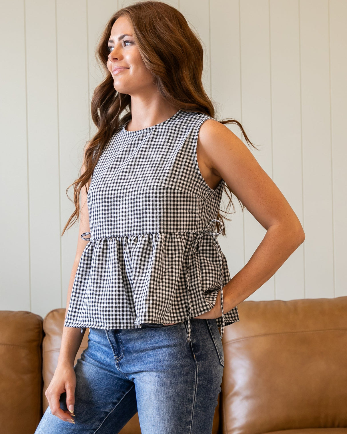 Rebecca Gingham Top