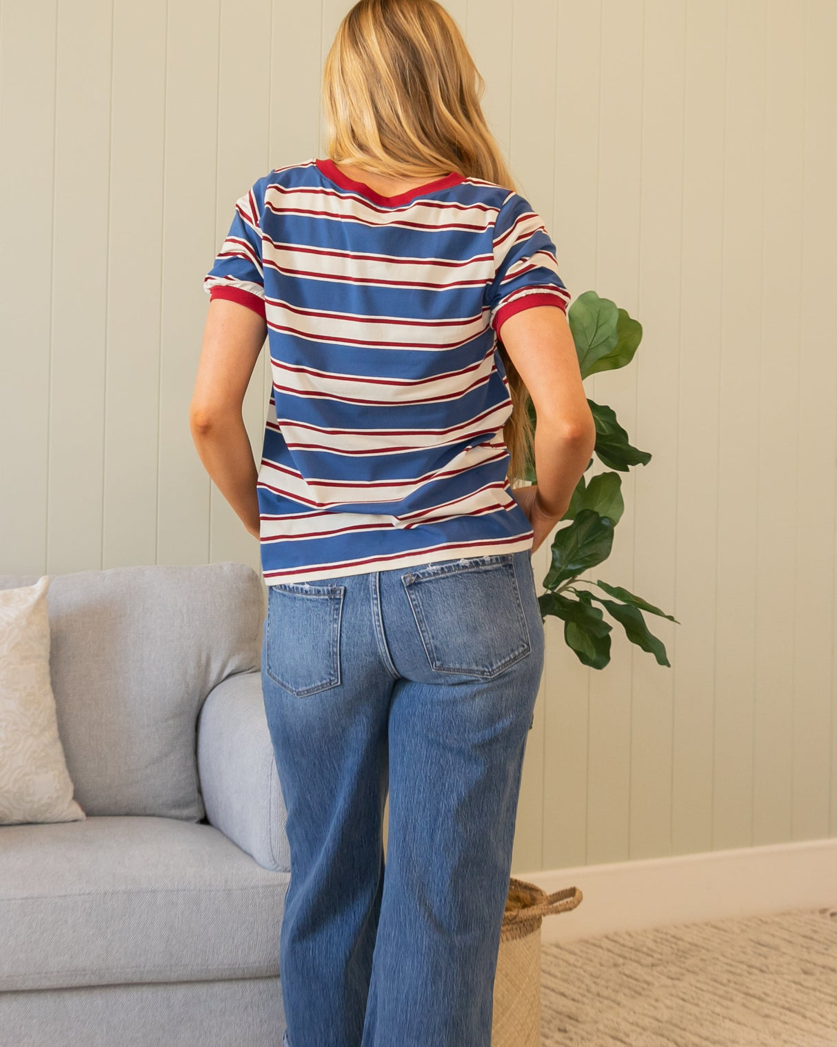 Polson Top - Navy