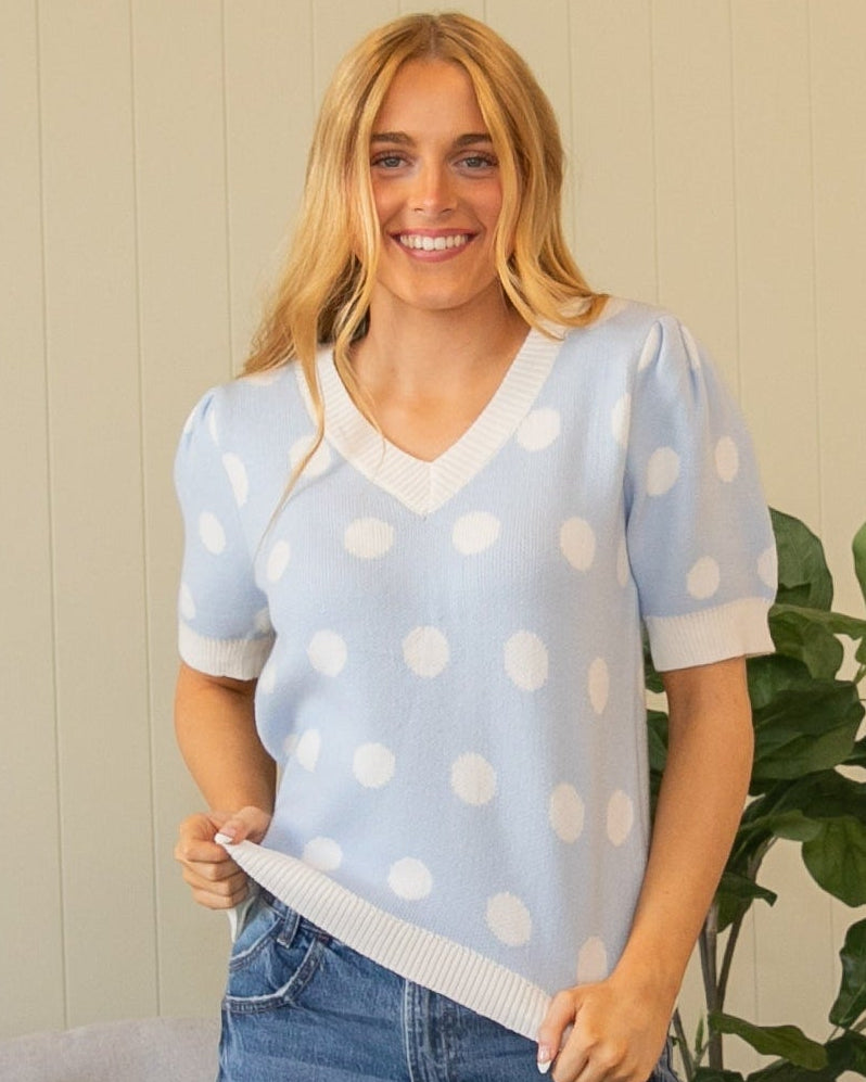 Mia Top - Light Blue
