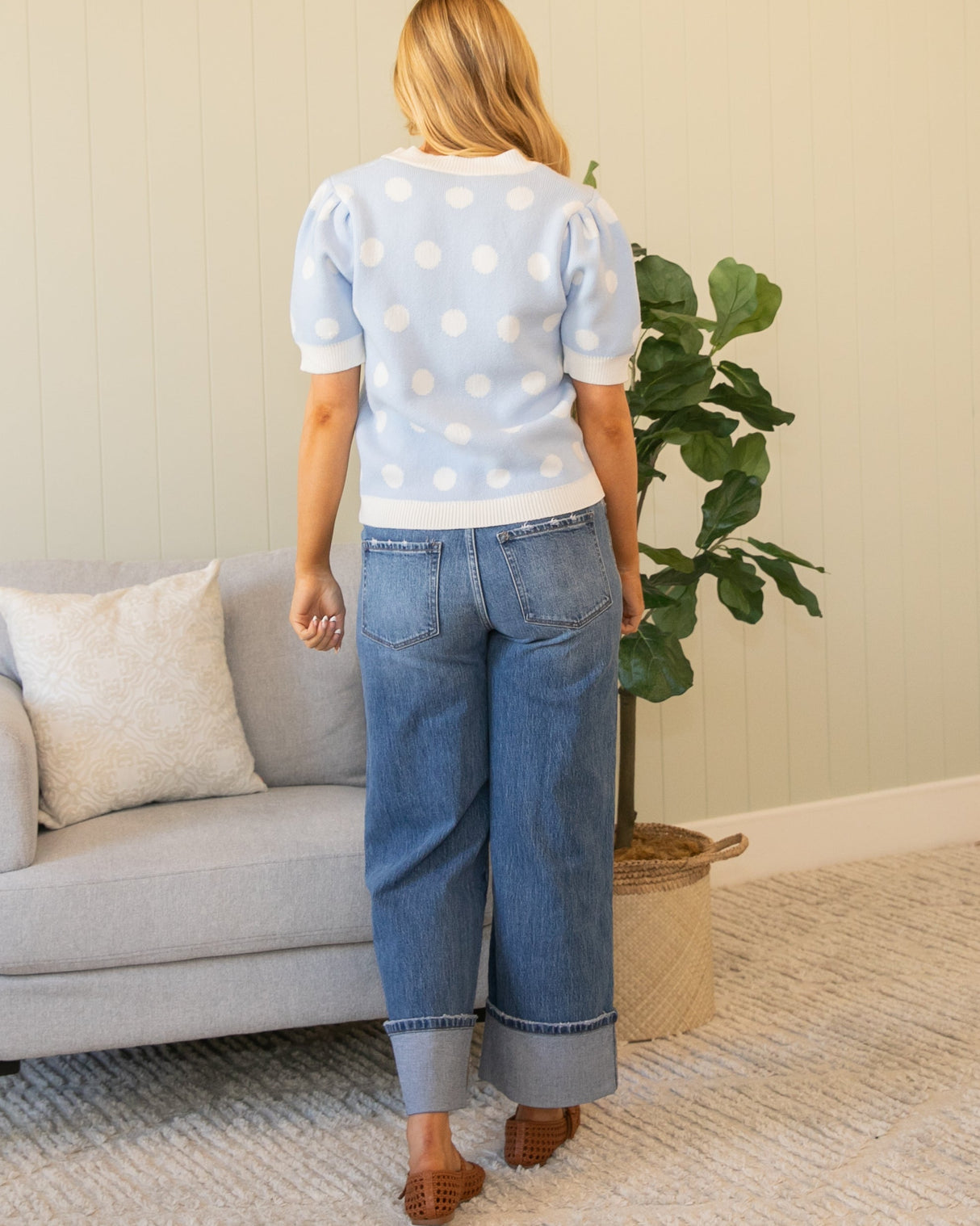 Mia Top - Light Blue