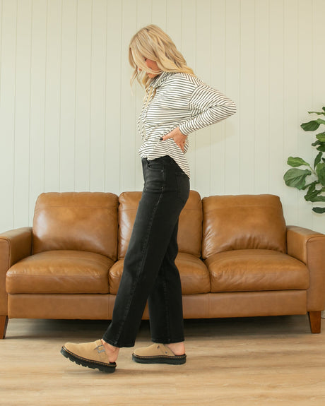 KanCan High Rise Wide Leg Black Jeans