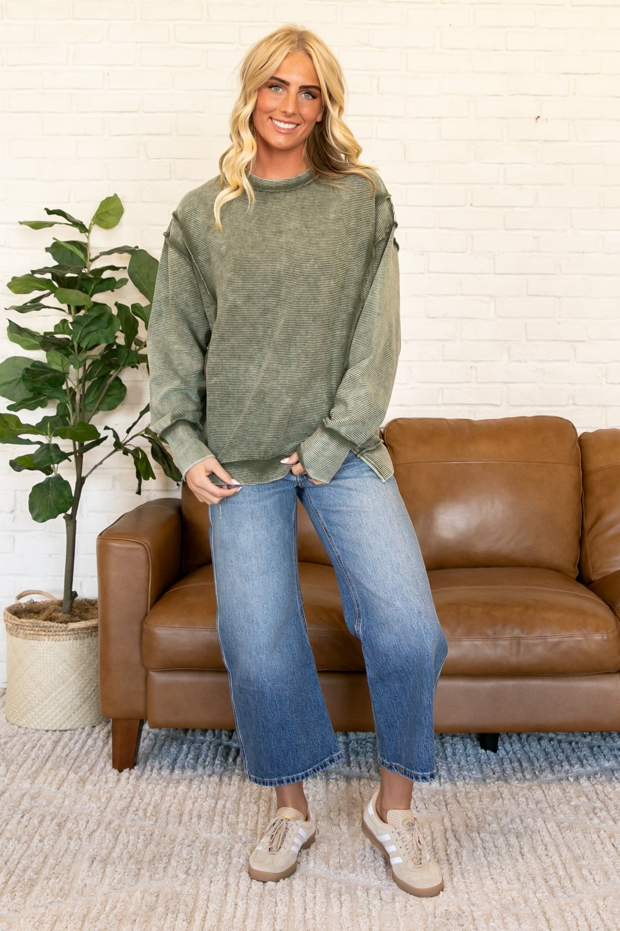 Vicky Top - Dark Olive