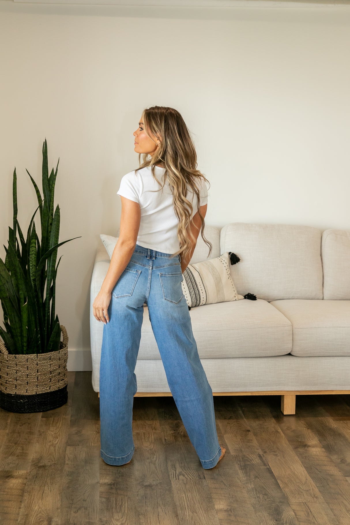 KanCan High Rise Trouser Wide Leg