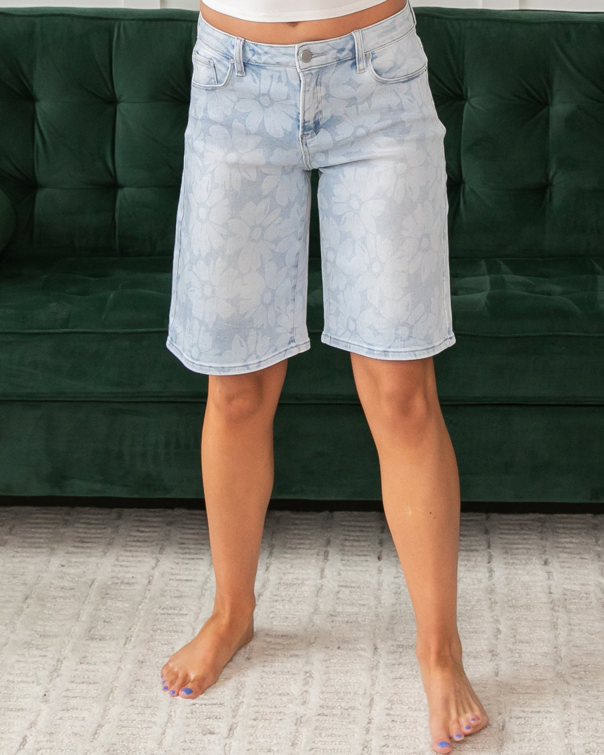 Risen Floral Slouchy Bermudas