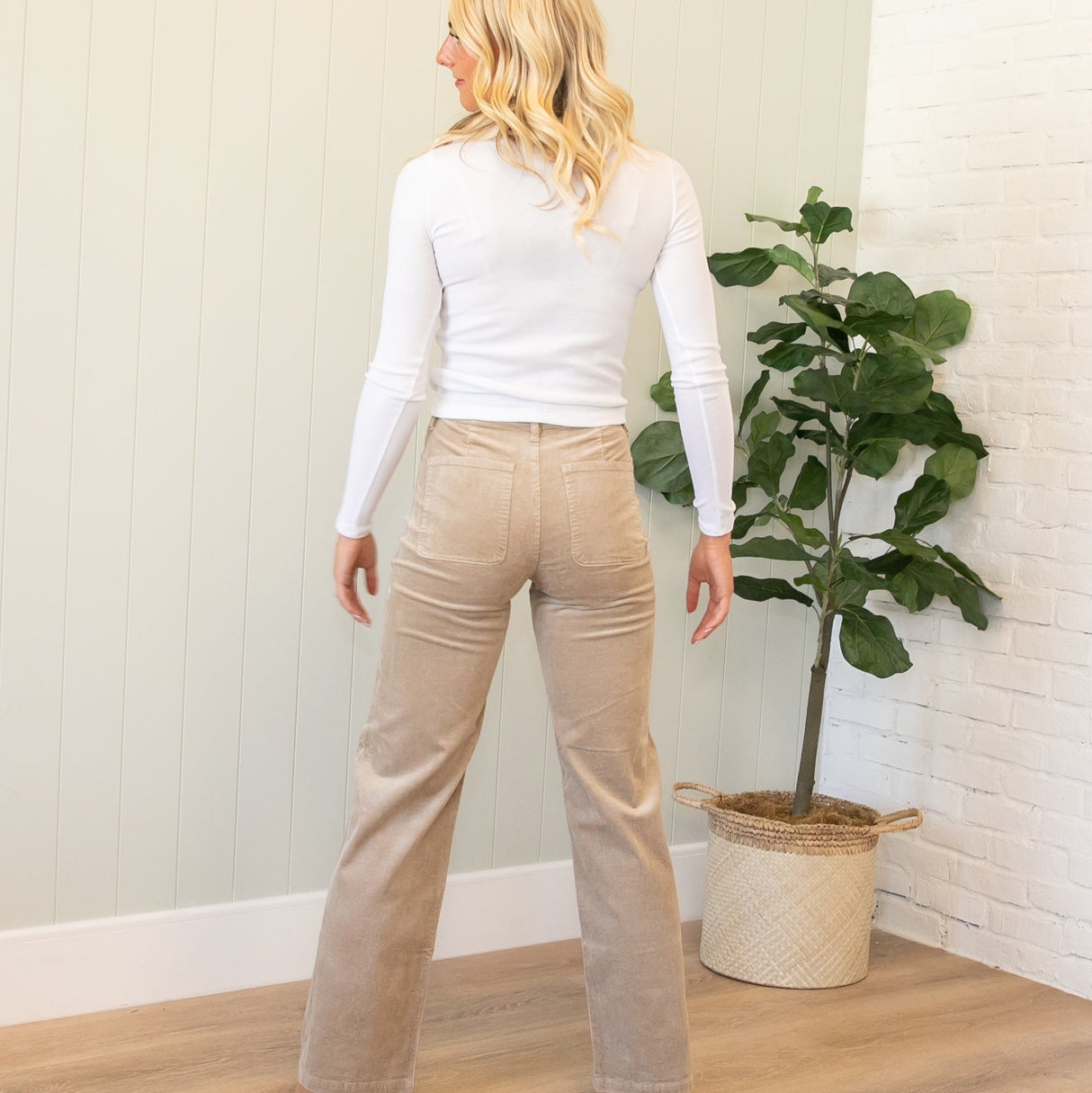 KanCan Ultra High Rise Front Pocket Corduroy Pants