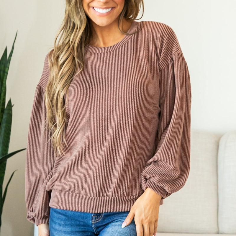 Sutton Ribbed Top | S-XL