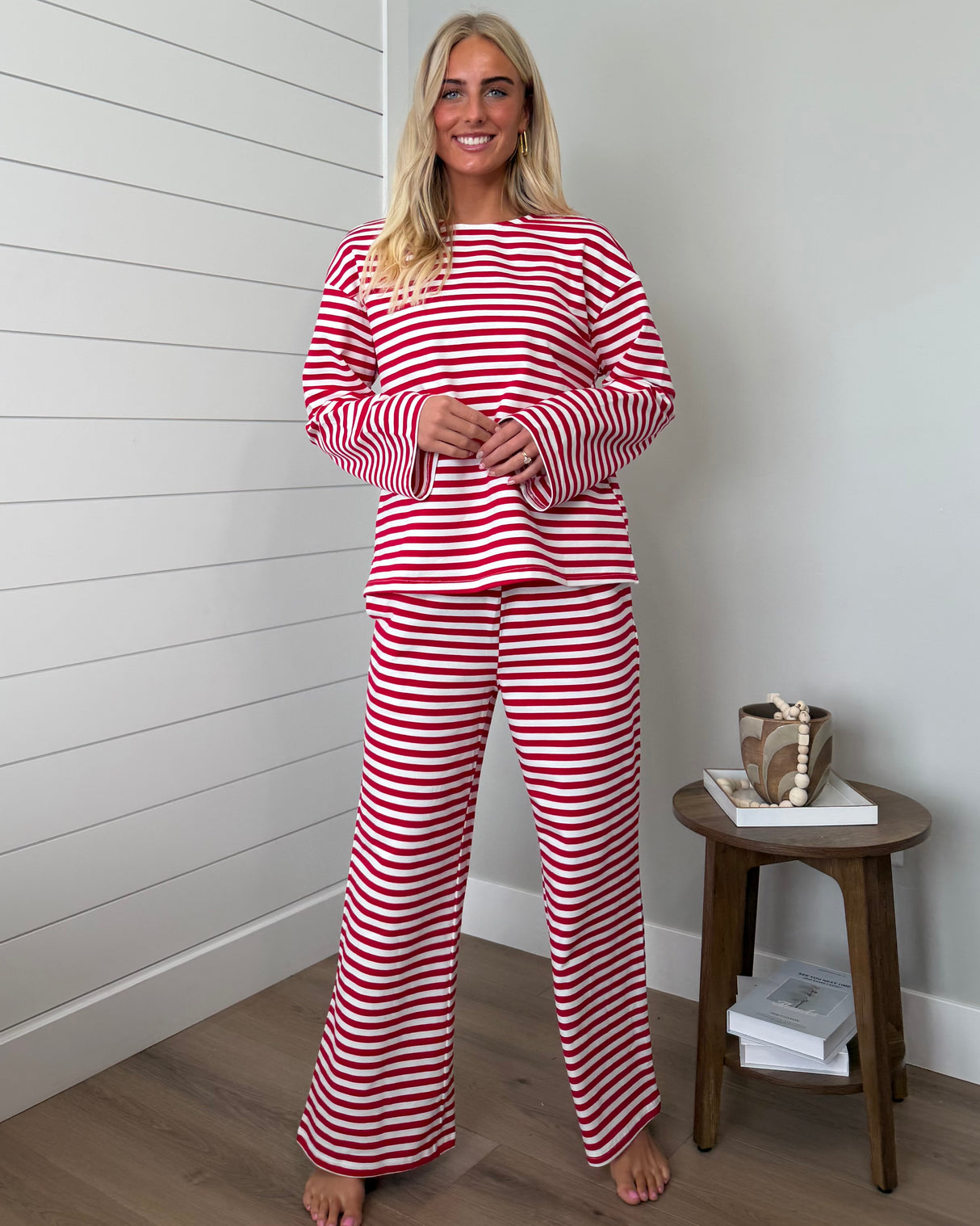 Chloe Stripe Lounge Set