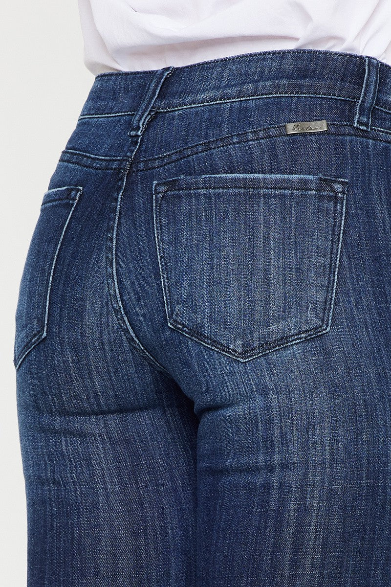 KanCan Mid Rise Dark Stone Wash Basic Skinny Jeans