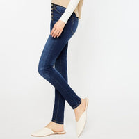 KanCan High Rise Dark Wash Button Fly Super Skinny Jeans