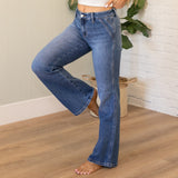 KanCan Mid Rise Wide Flare Petite Jeans