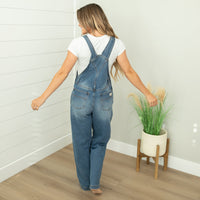 Lana Retro Utility Denim Overalls