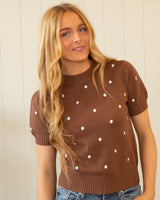 Kelly Knit Top - Chestnut