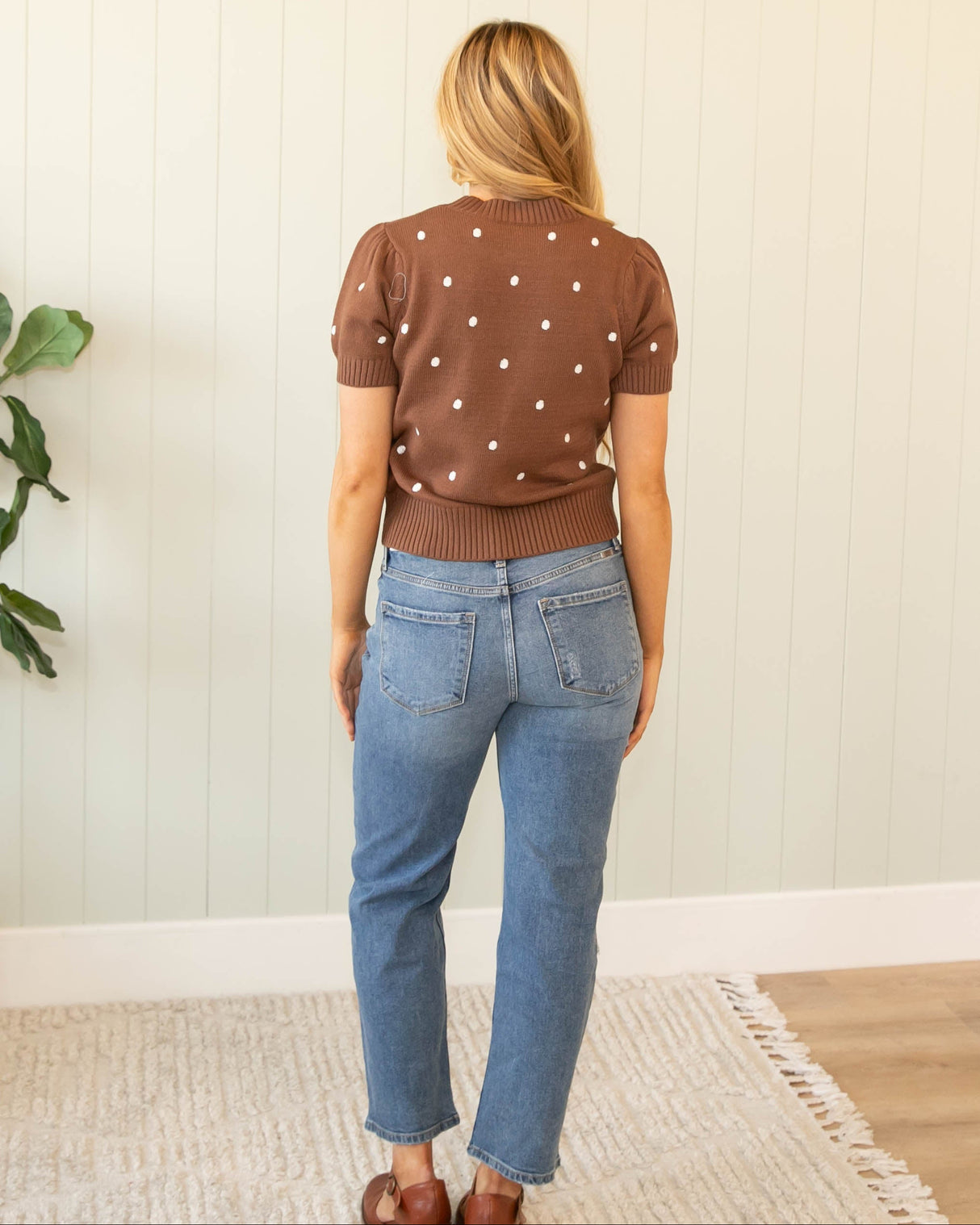 Kelly Knit Top - Chestnut