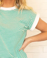 Tori Striped Top - Green