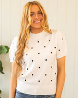 Kelly Knit Top - White