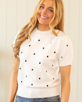 Kelly Knit Top - White