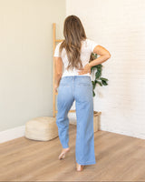KanCan Mid Rise Patch Pocket Jeans