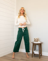 Risen Green Barrel Pocket Jeans