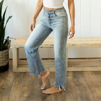 KanCan High Rise Slim Wide Leg Jeans