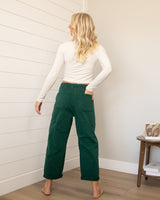 Risen Green Barrel Pocket Jeans