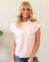 Tori Striped Top - Pink