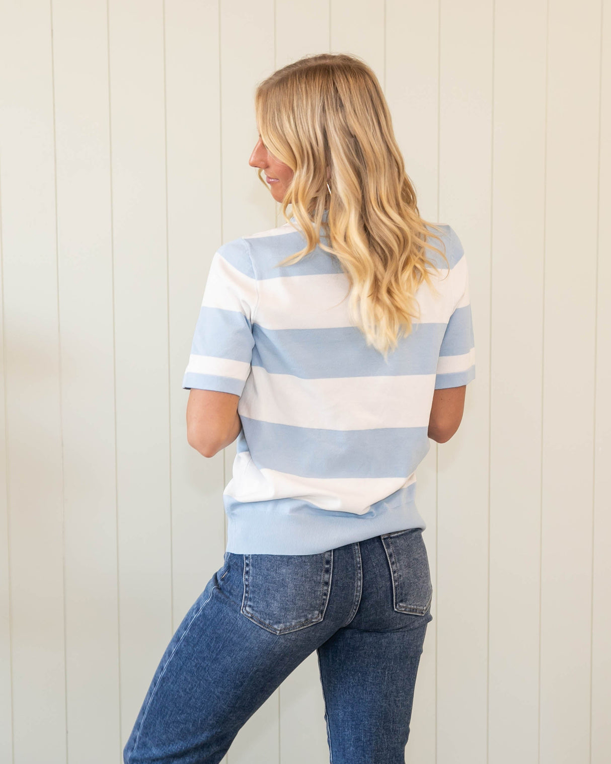 Pam Knit Top - Blue