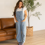 Vintage Denim Barrel Overalls