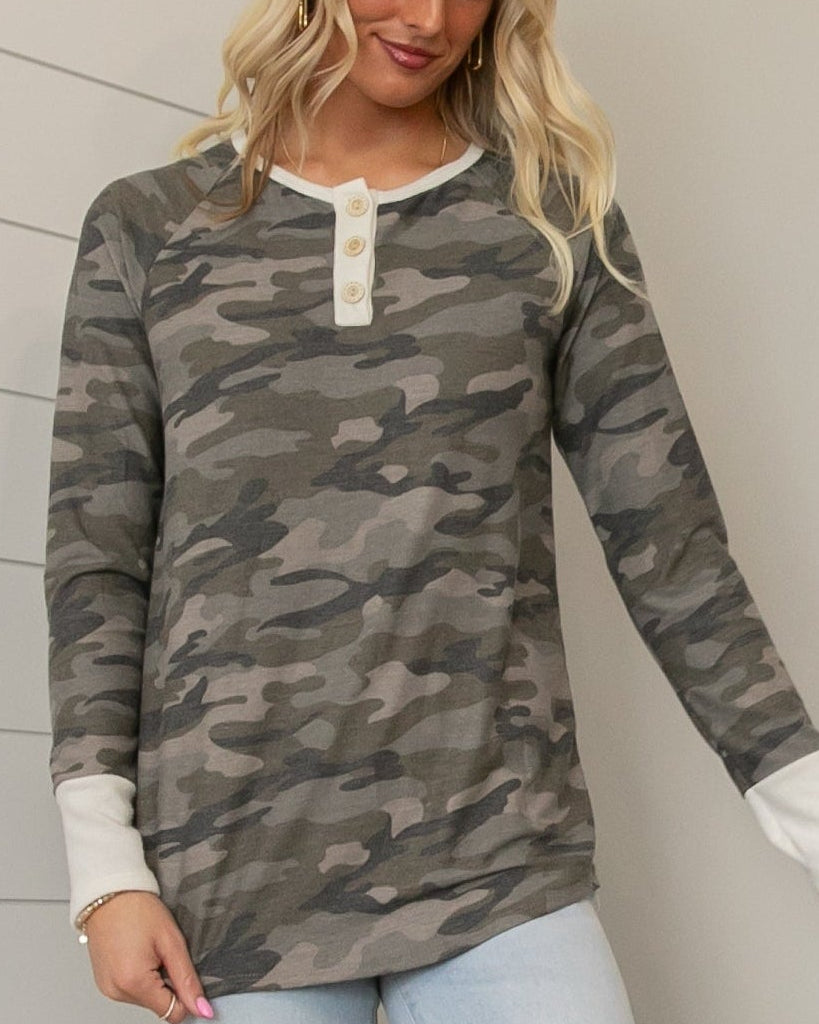 Rory Camo Top - Green