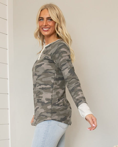Rory Camo Top - Green