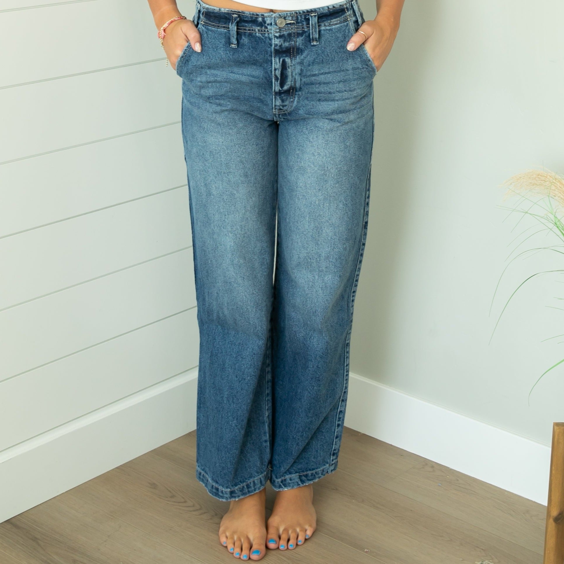 ♡cancan♡ KanCan Ultra High Rise 90s Wide Leg Jeans – pink pineapple