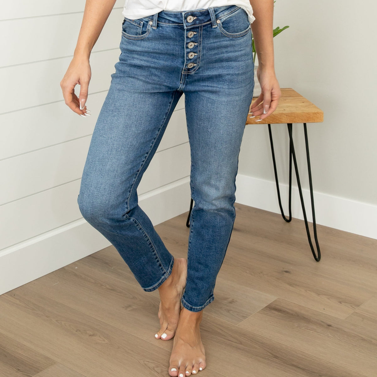 KanCan High Rise Mom Fit Jeans
