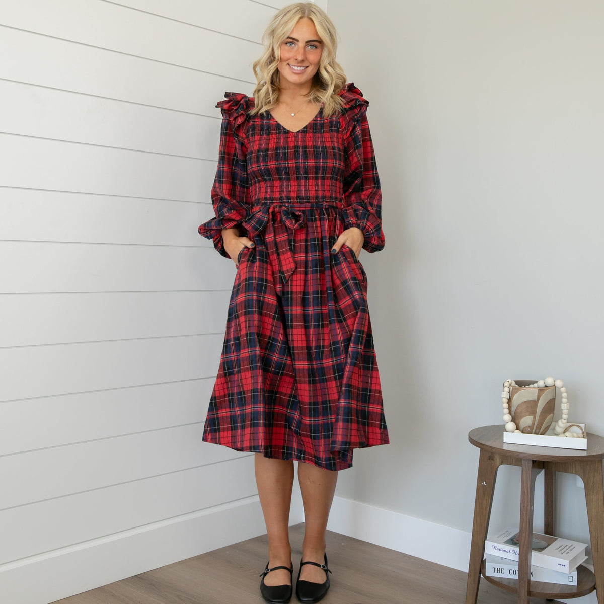 Raven Plaid Dress