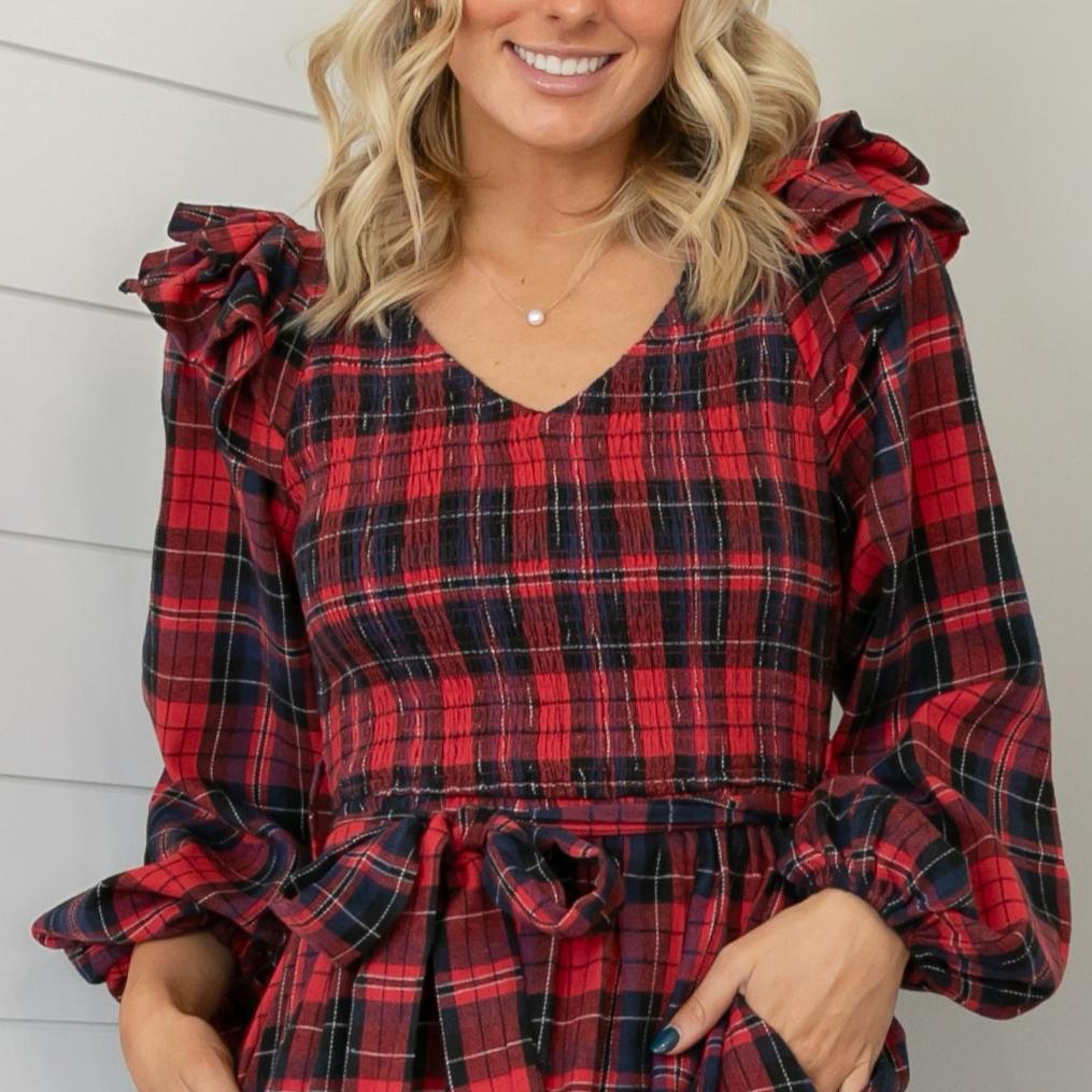 Raven Plaid Dress