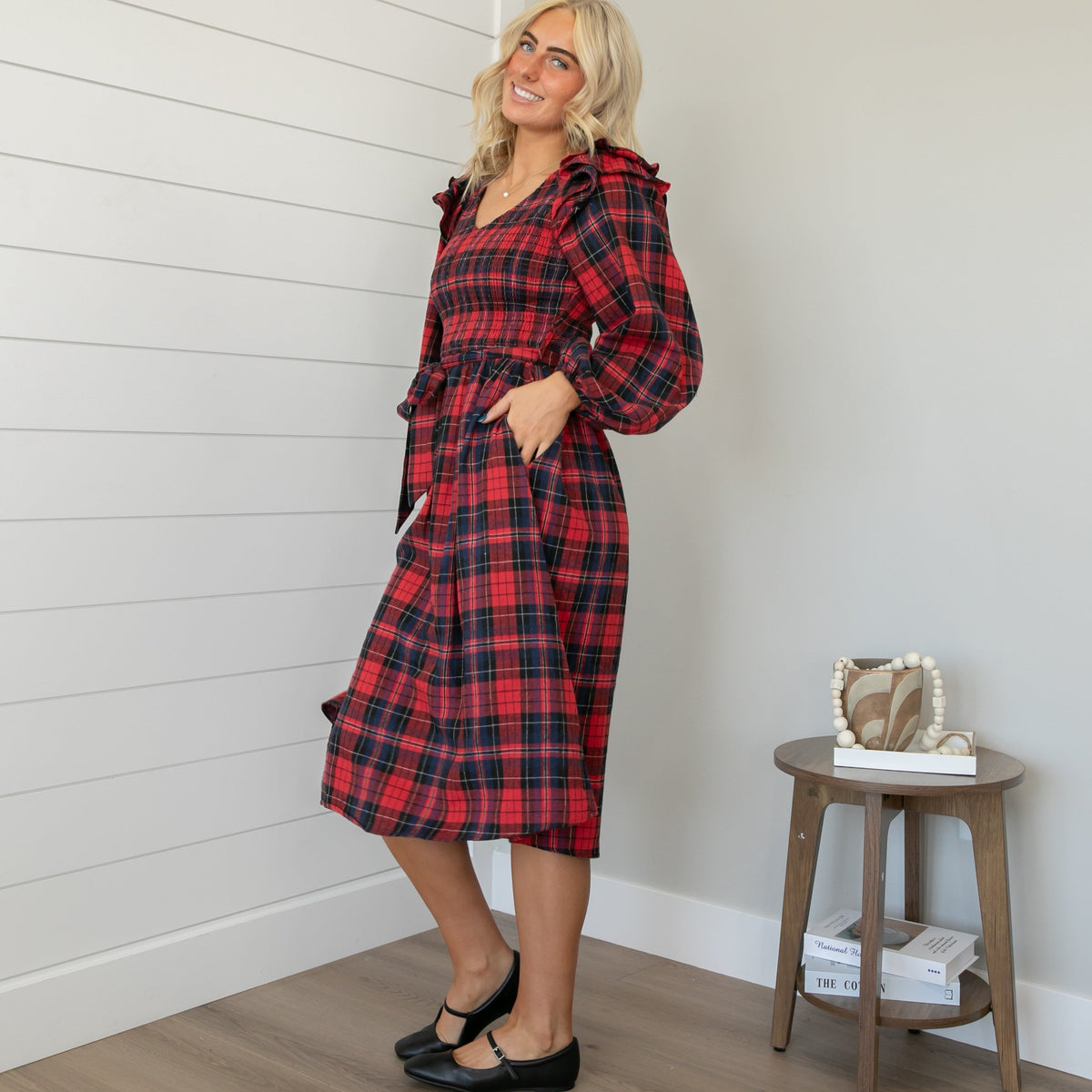 Raven Plaid Dress