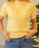 Kelly Knit Top - Yellow