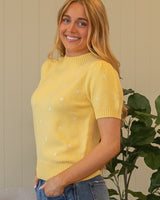 Kelly Knit Top - Yellow