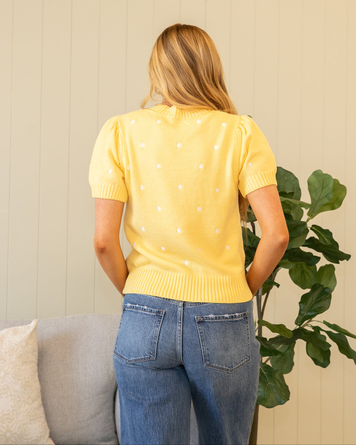 Kelly Knit Top - Yellow