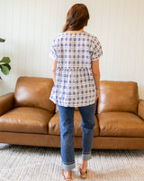 Maeve Top - White/Navy