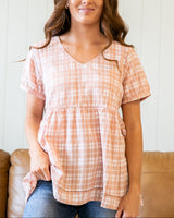 Maeve Top - Cream/Peach
