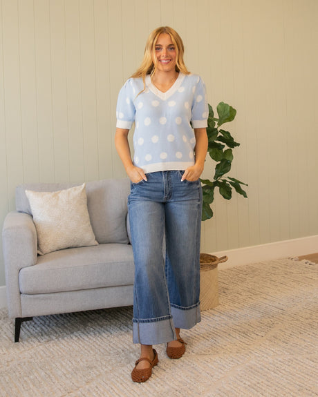 Mia Top - Light Blue