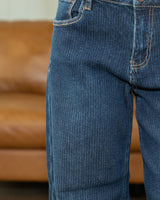 Risen Slouchy Crop Barrel Textured Jeans