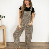 Leopard Barrel Overalls