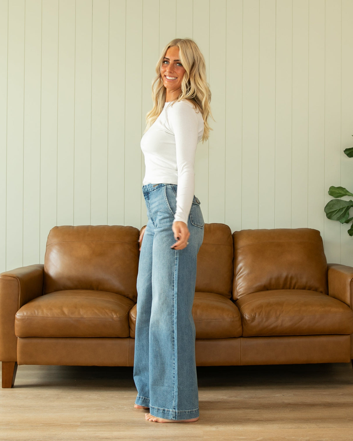 KanCan Ultra High Rise Wide Leg Jeans