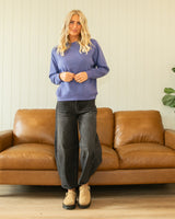 KanCan High Rise Black Barrel Jeans