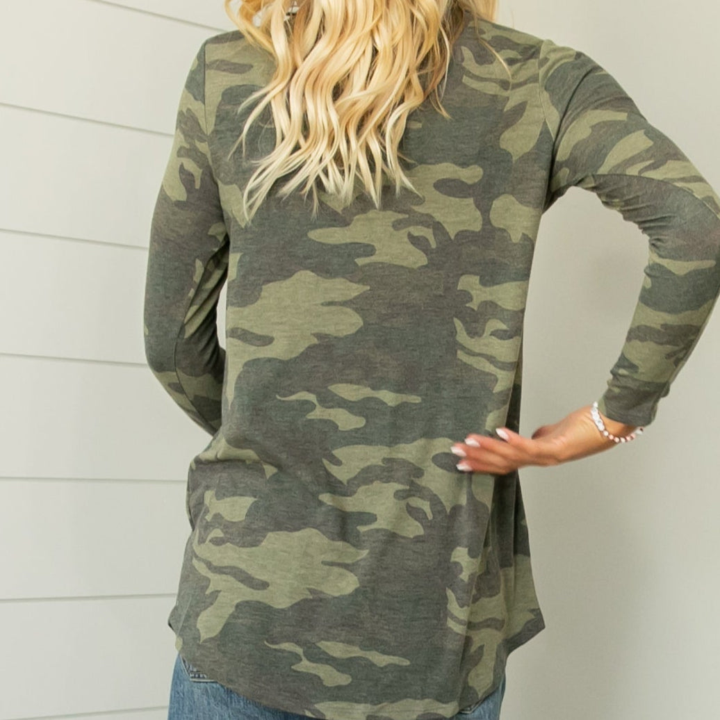 Belle Camo Top