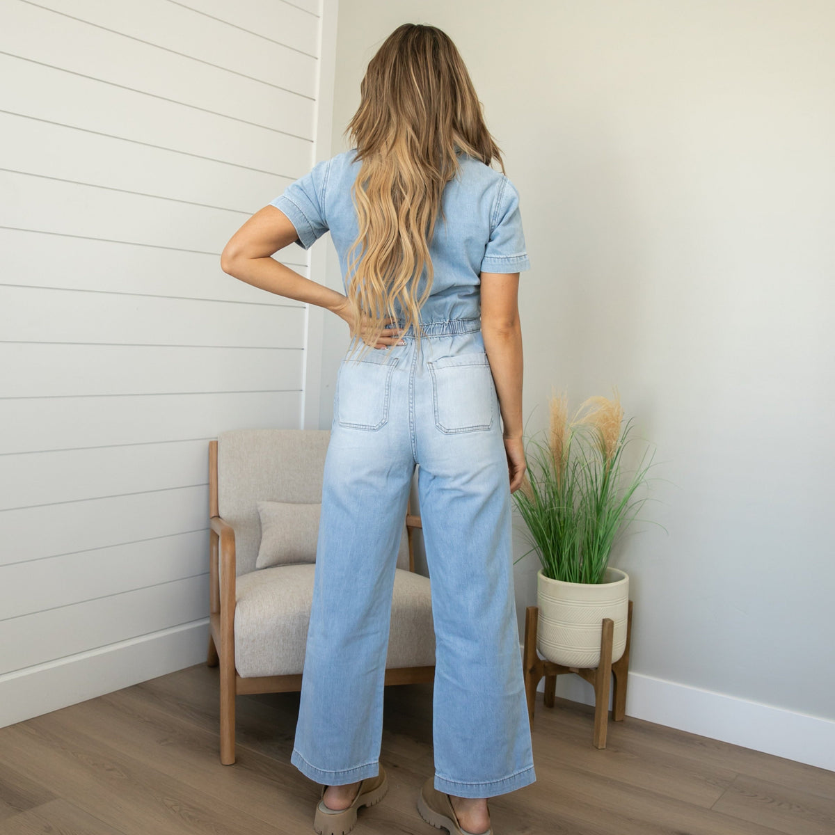 KanCan Denim Romper